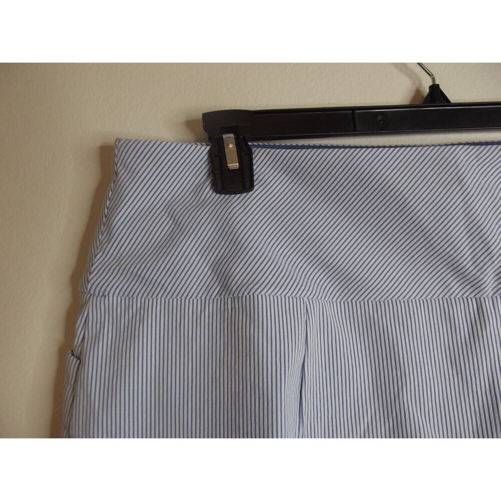 SC & Co Womens GOLF SKORT - Size XXL - Blue Seersucker Pockets Skirt Compression - Picture 4 of 10